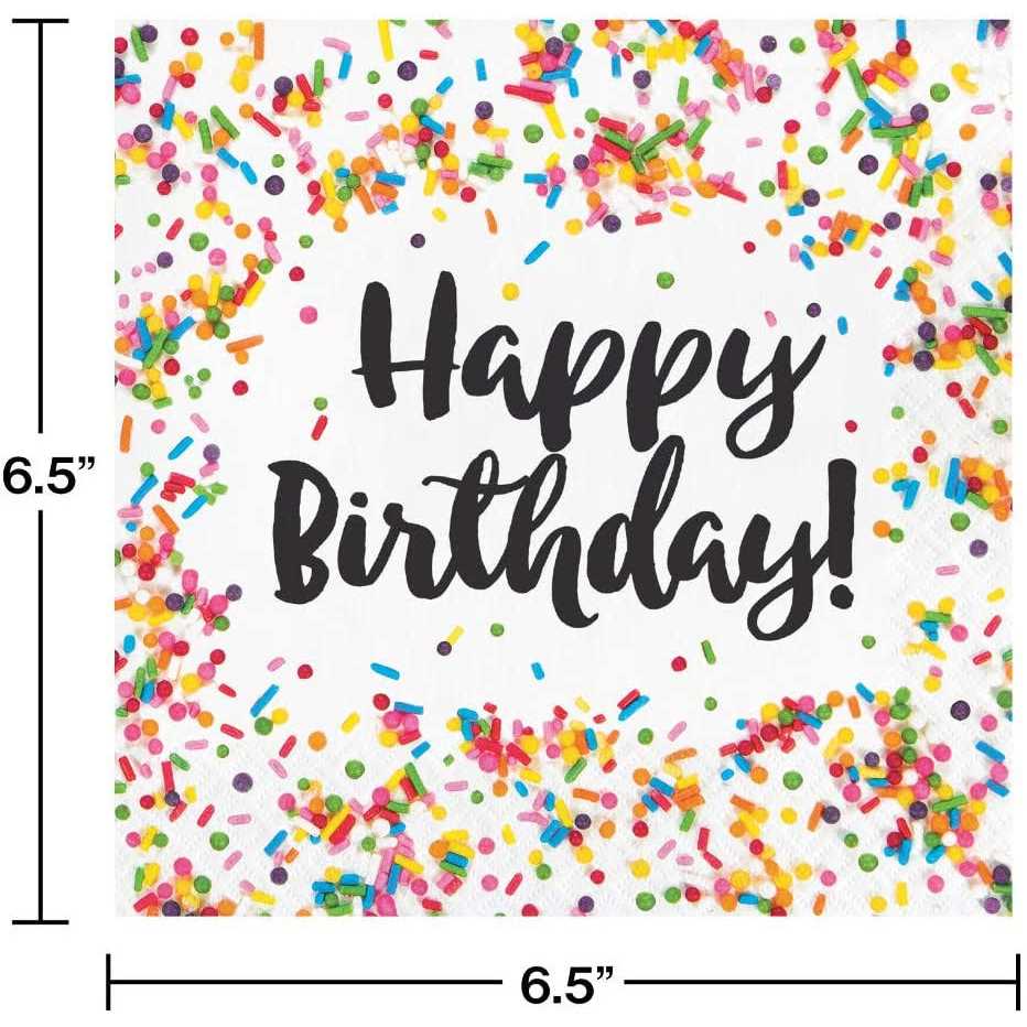 Sprinkles Birthday Napkins - Image 3