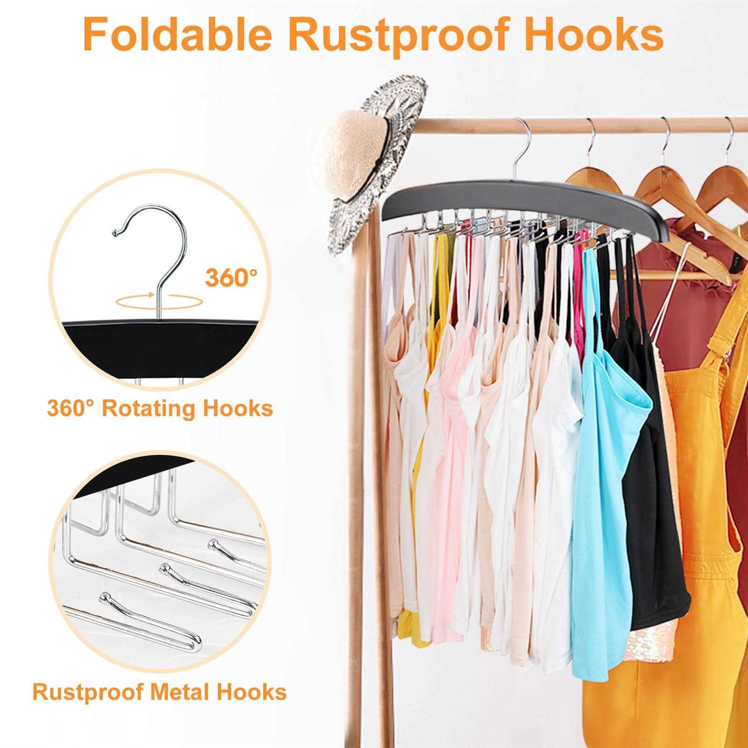Resovo Tank Top Hanger With Premium Wood 24 Large Capacity Space Saving360 - Image 5