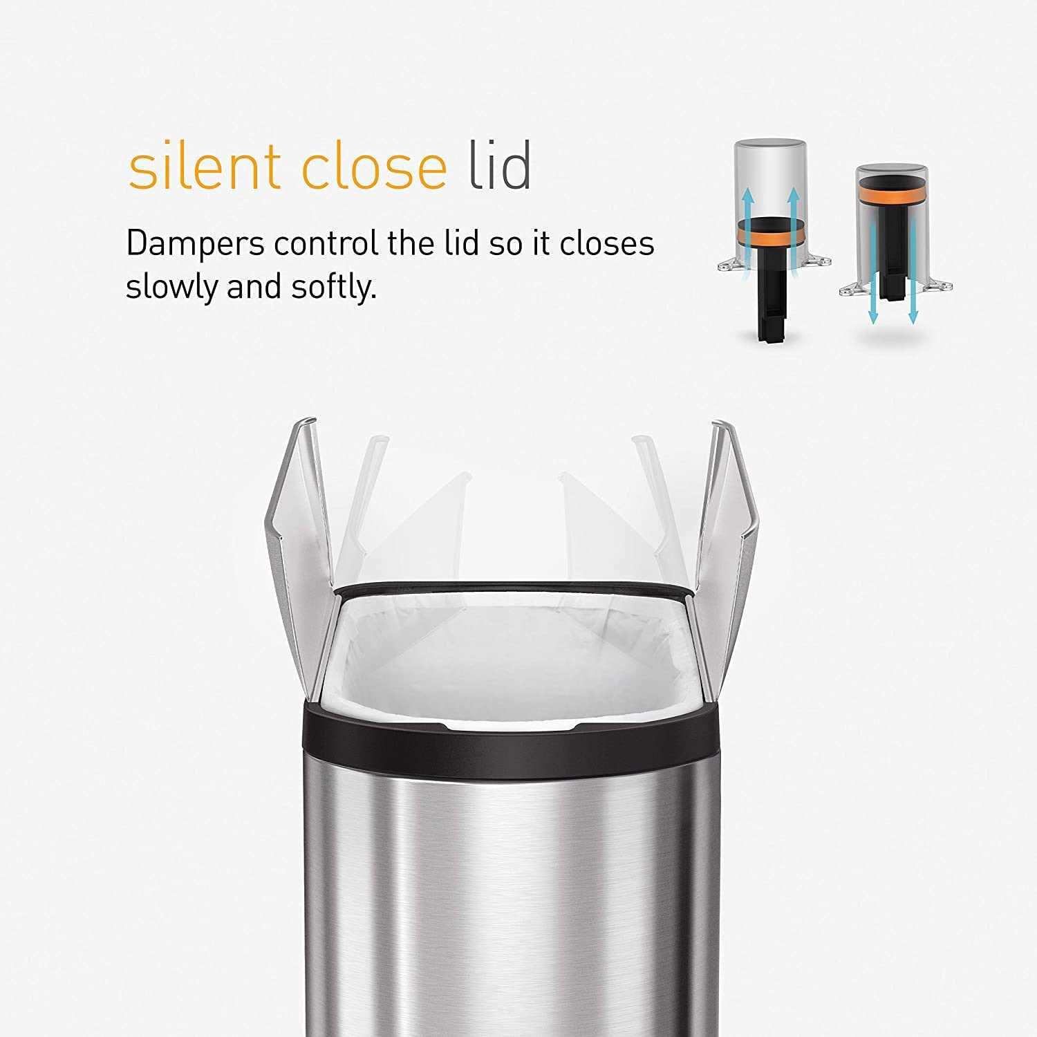 simplehuman Butterfly Step Trash Can - Image 3