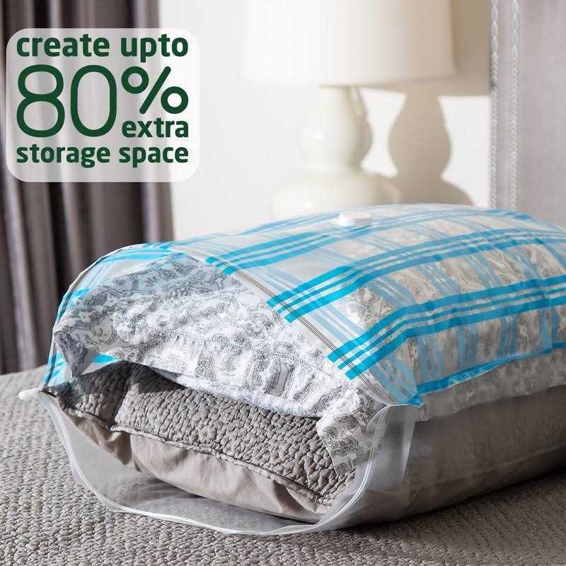 Storage Master 26 Space Saver Vacuum Storage Bags for Clothes, Airtight Vacuum Sealed Space Saver Bags for Blankets and Comforters - Image 4