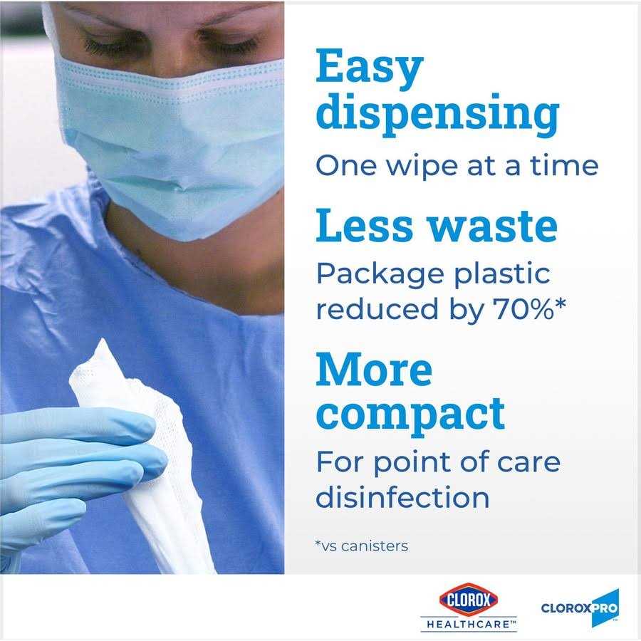 Clorox Healthcare Hydrogen Peroxide Cleaner Disinfectant Wipes - Image 5