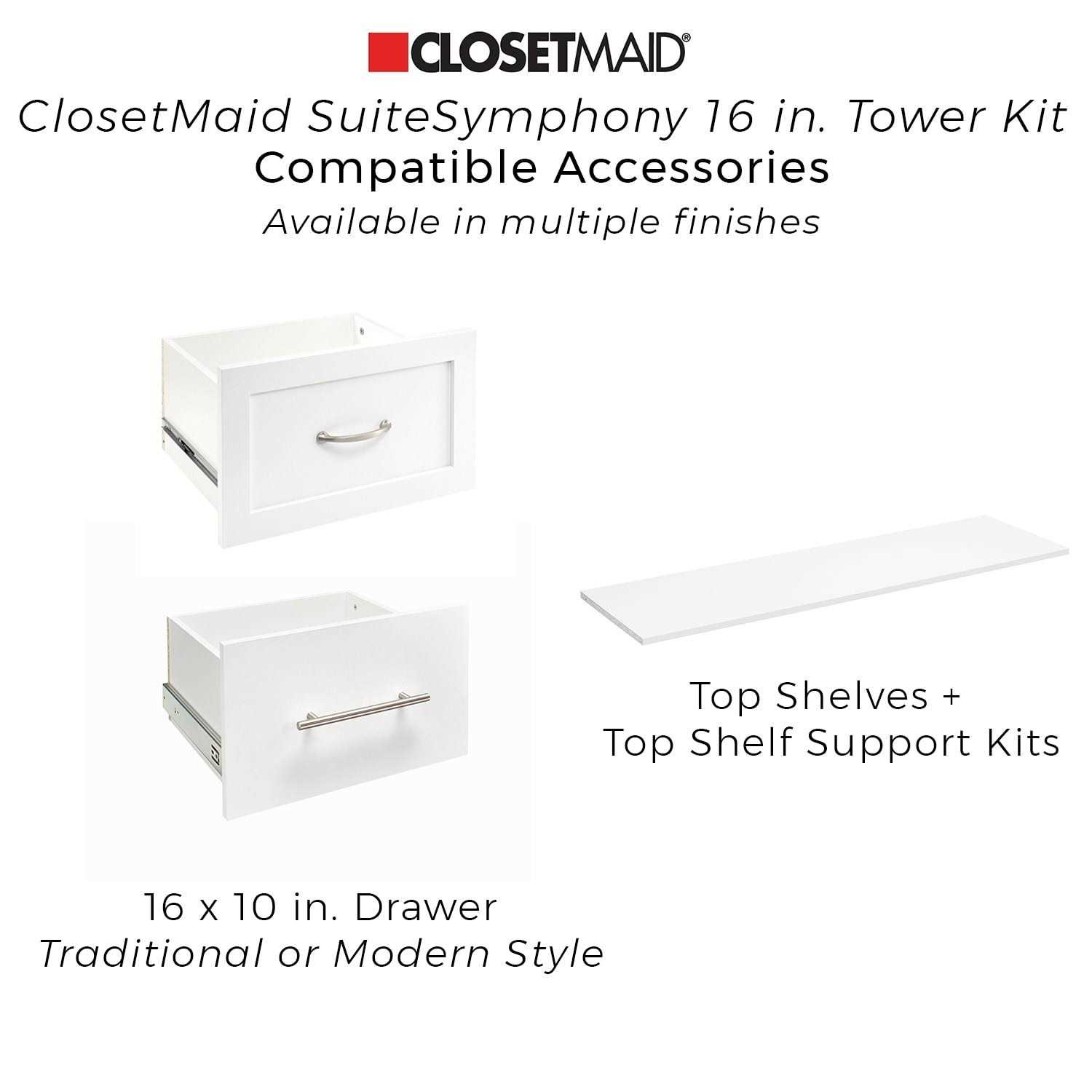 ClosetMaid SuiteSymphony Starter Closet 16-inch Wide Tower Kit - Image 3