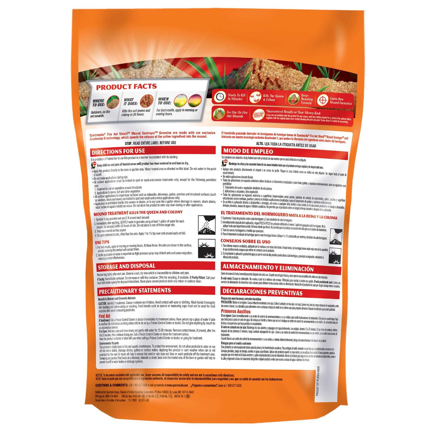 Spectracide Fire Ant Shield Mound Destroyer Granules - Image 4