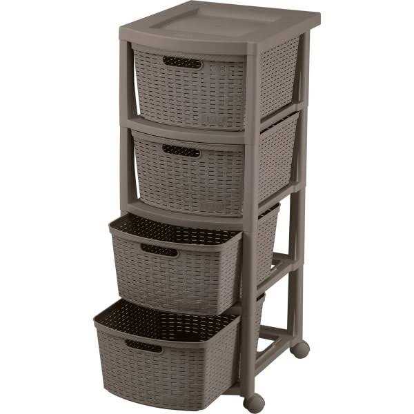 Rimax Four Drawer Rolling Cart - Image 3