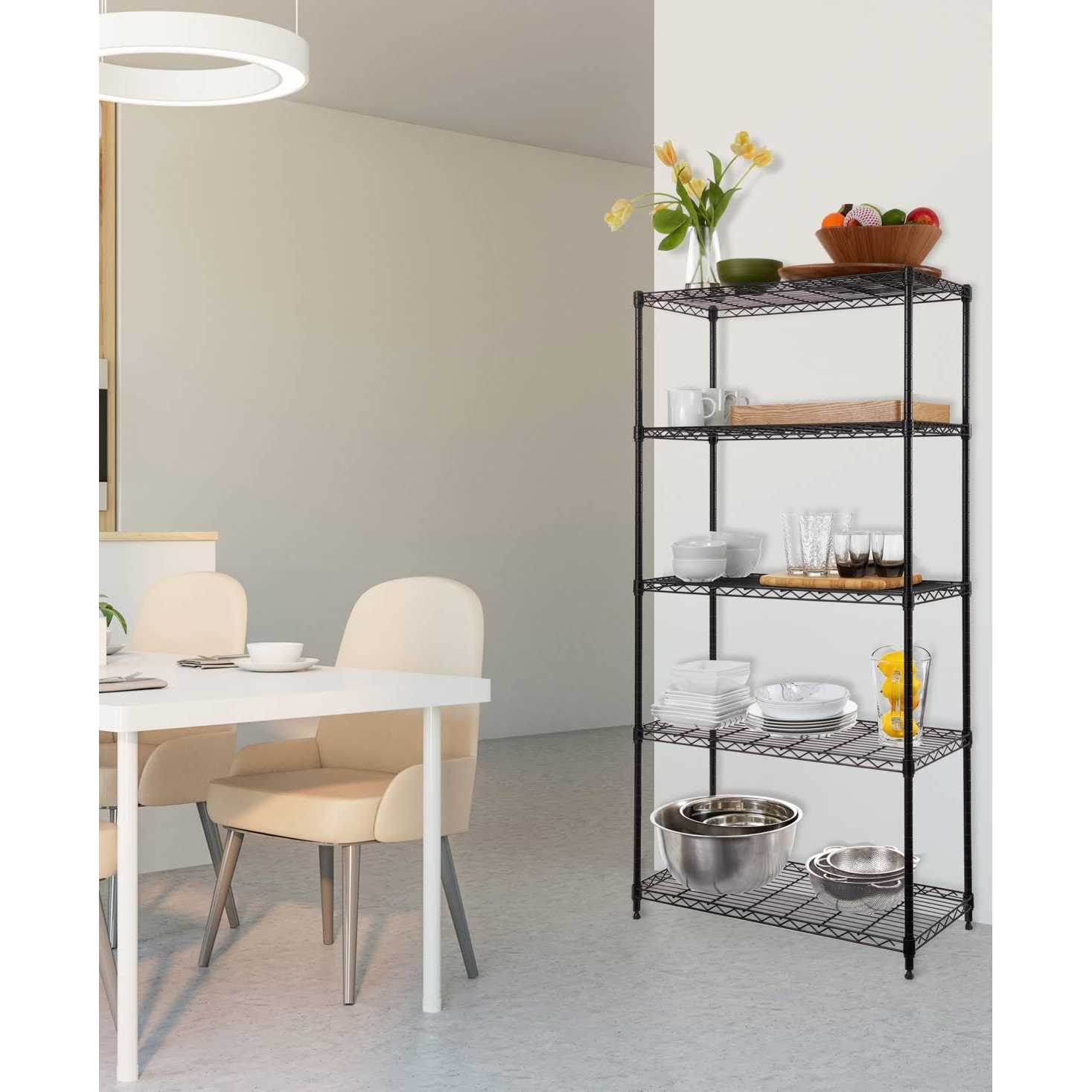 Seville Classics 5-Tier Steel Wire Shelving - Image 5