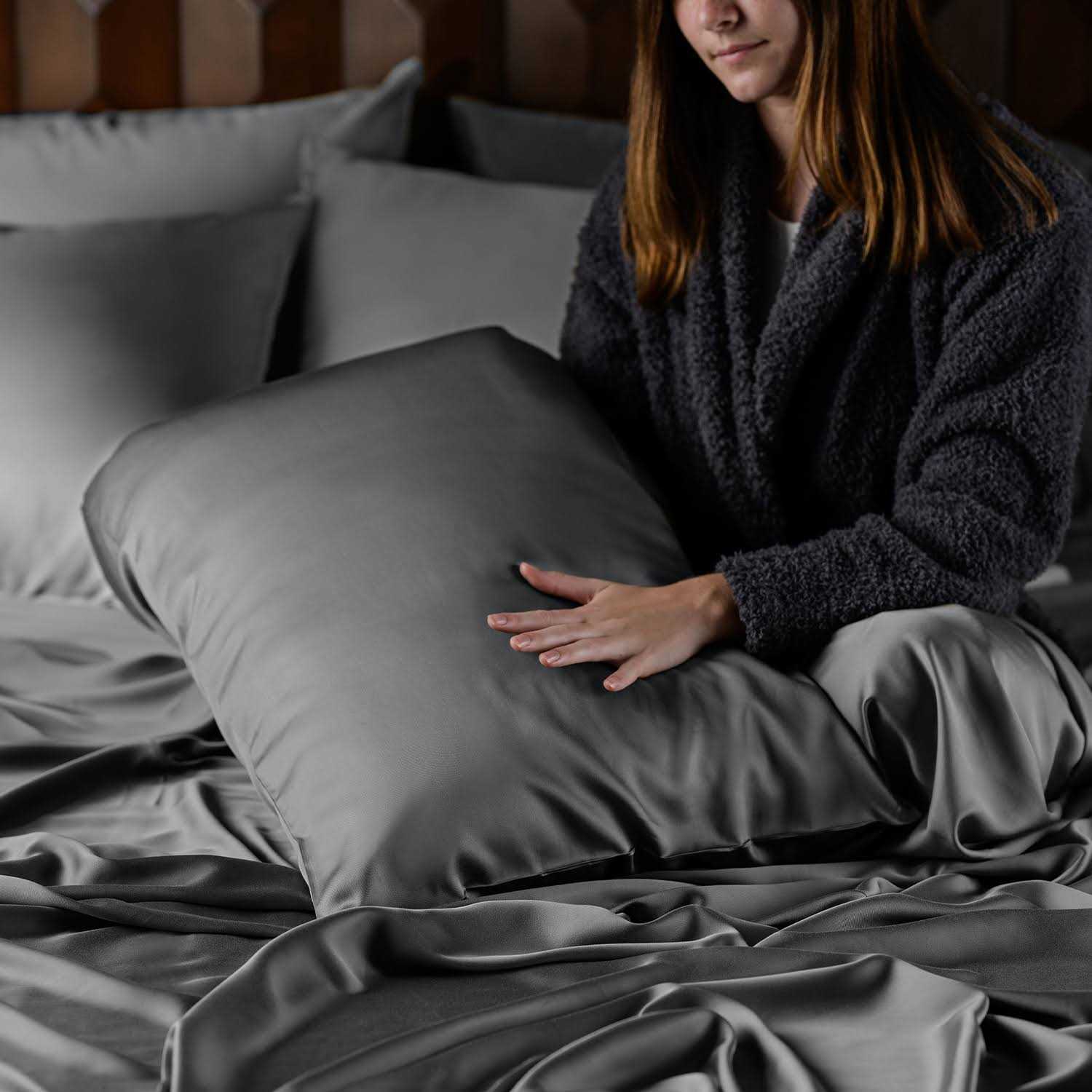 LUXOME 100% Bamboo Viscose Bed Sheet Set 400TC - Image 5
