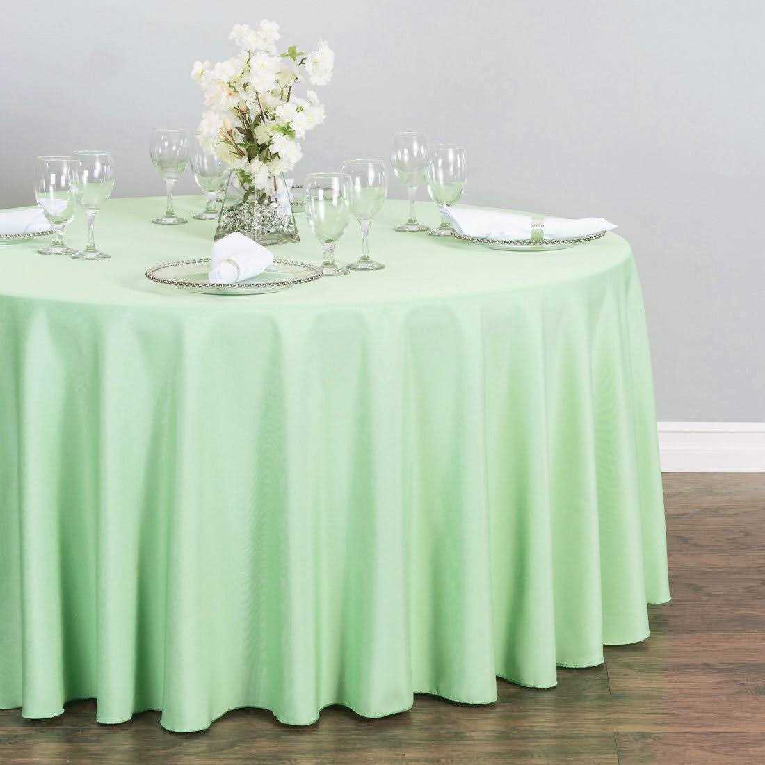 Linentablecloth Round Polyester Tablecloth - Image 4