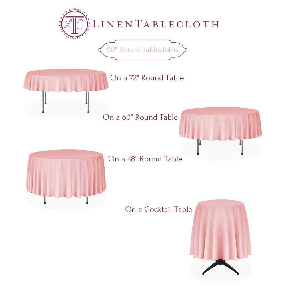 Linentablecloth Round Polyester Tablecloth - Image 3