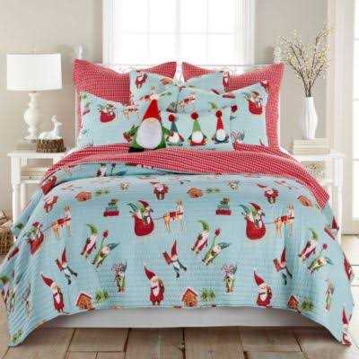 Levtex Merry Bright Holly Jolly Quilted Sham - Image 3