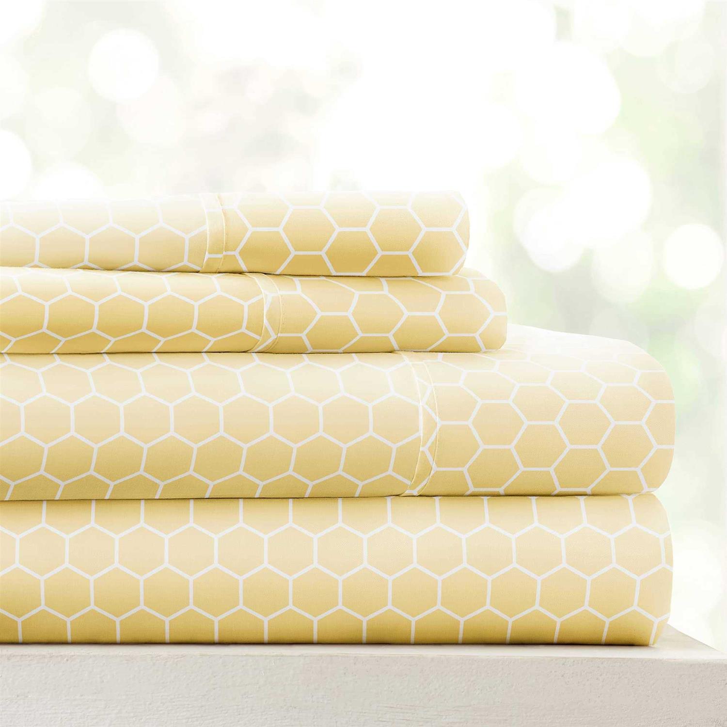 Linen Market Home Premium Ultra Soft Pattern 4 Piece Bed Sheet Set - Image 4
