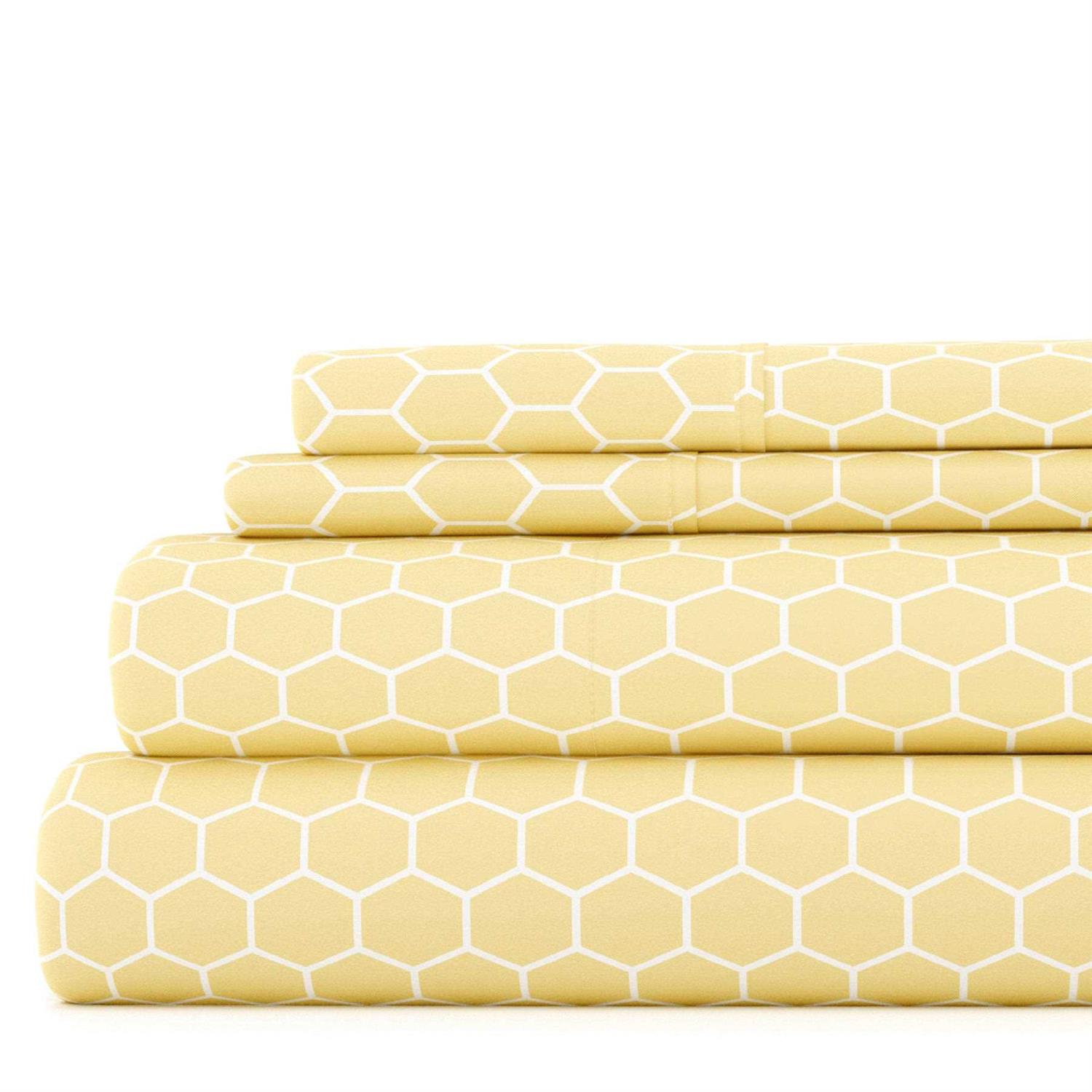 Linen Market Home Premium Ultra Soft Pattern 4 Piece Bed Sheet Set - Image 5