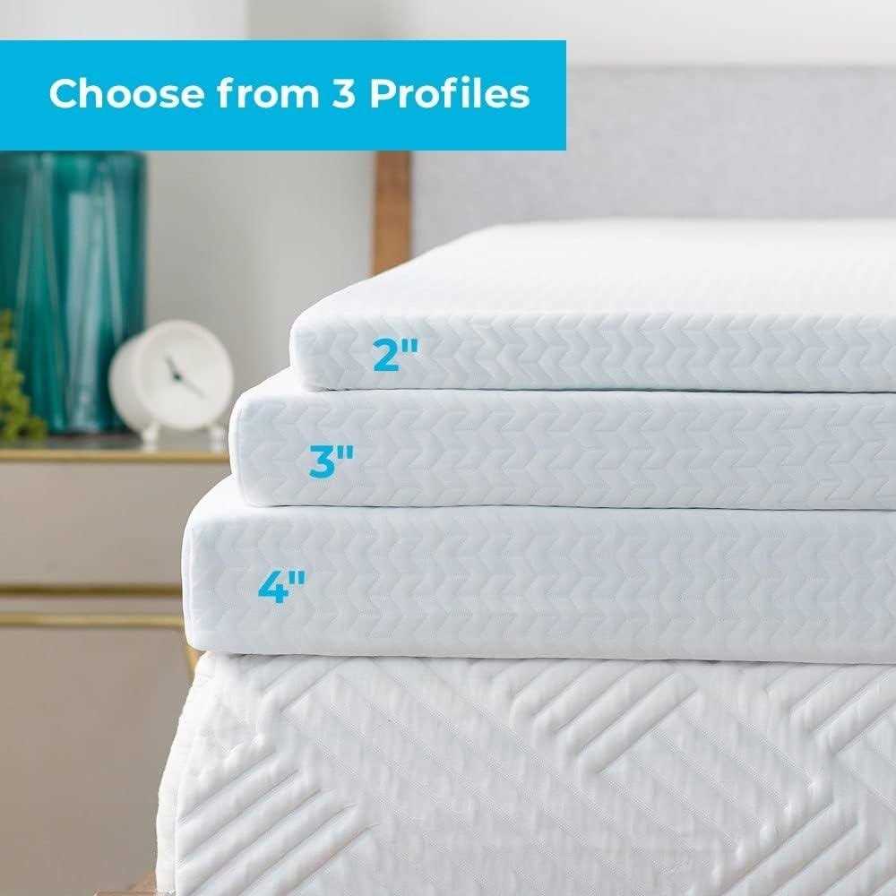 Linenspa Mattress Topper Cover Cover Only Machine Washable - Image 3