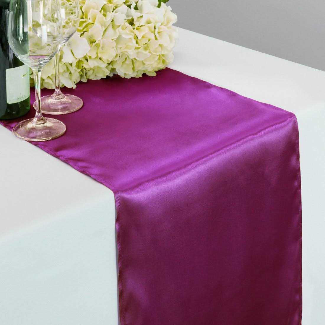 Linentablecloth 14 x 108-Inch Satin Table Runner - Image 3