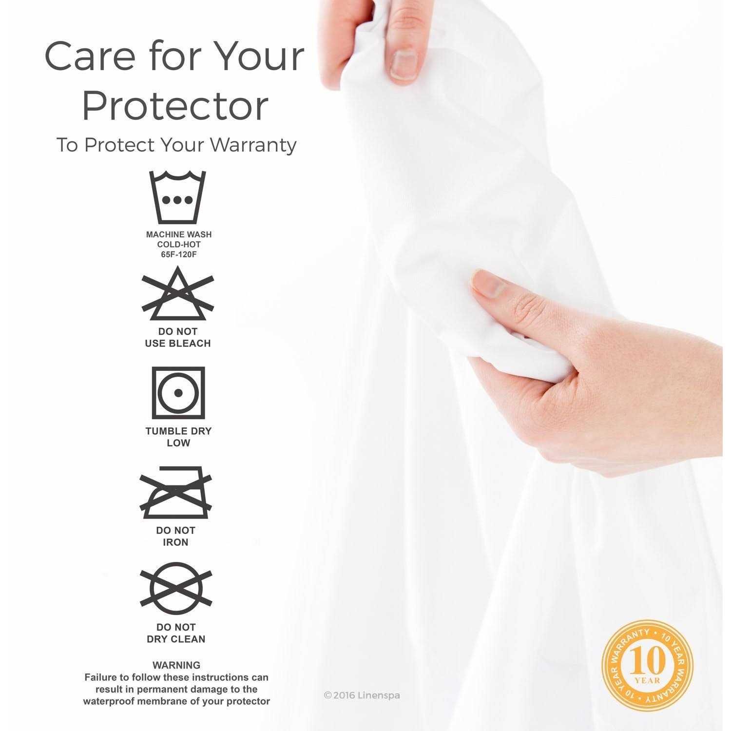Linenspa Mattress Encasement Zippered Waterproof - Image 5