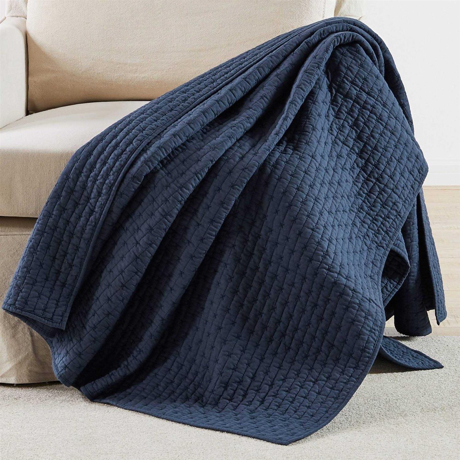 Levtex Home Cross Stitch Quilted Throw - Image 3