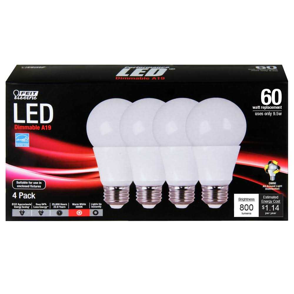 Feit Electric Auto Cycling LED Bulb A19 E26 Red/White - Image 3