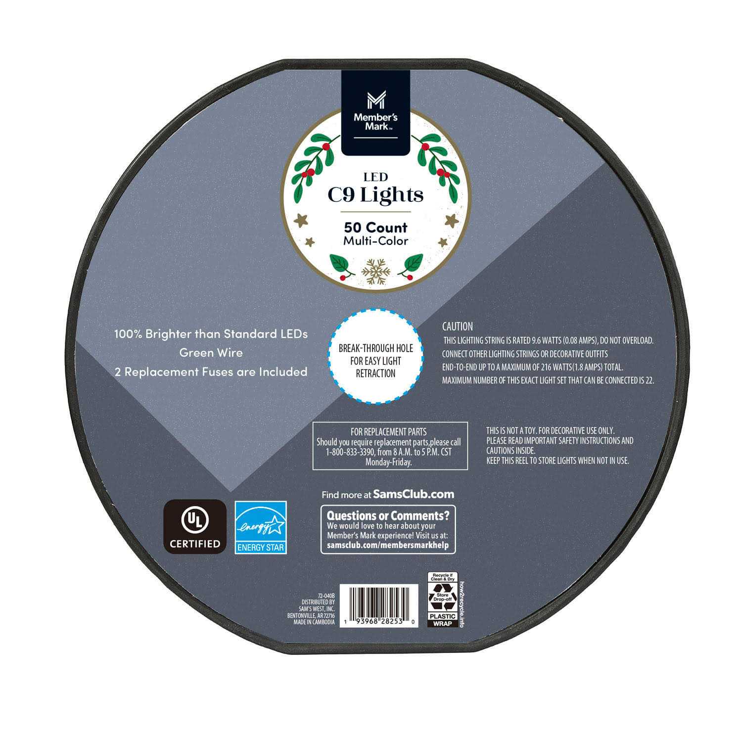 Member's Mark 50 Count LED C9 Lights - Image 3