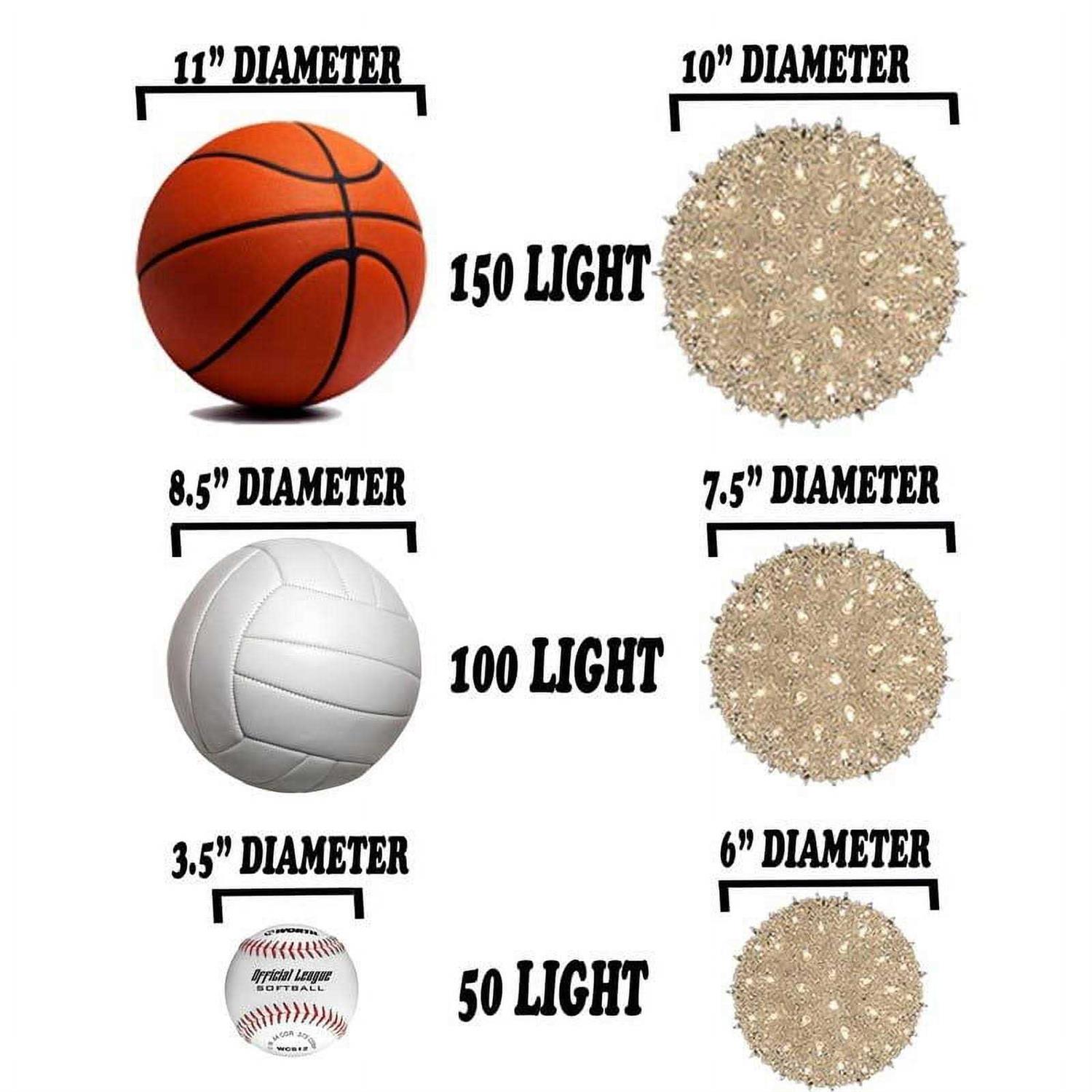 Novelty Lights SS150-RE Commercial Grade Indoor/Outdoor Christmas Starlight Sphere - Image 4