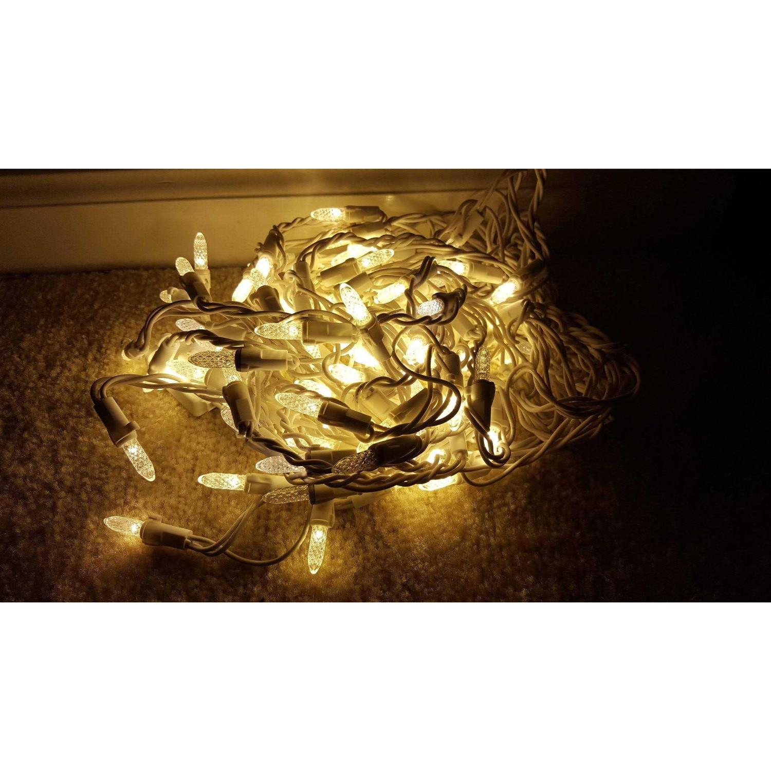 GE StayBright 100-Count Sparkling White Mini LED Plug-In Christmas Icicle Lights - Image 4