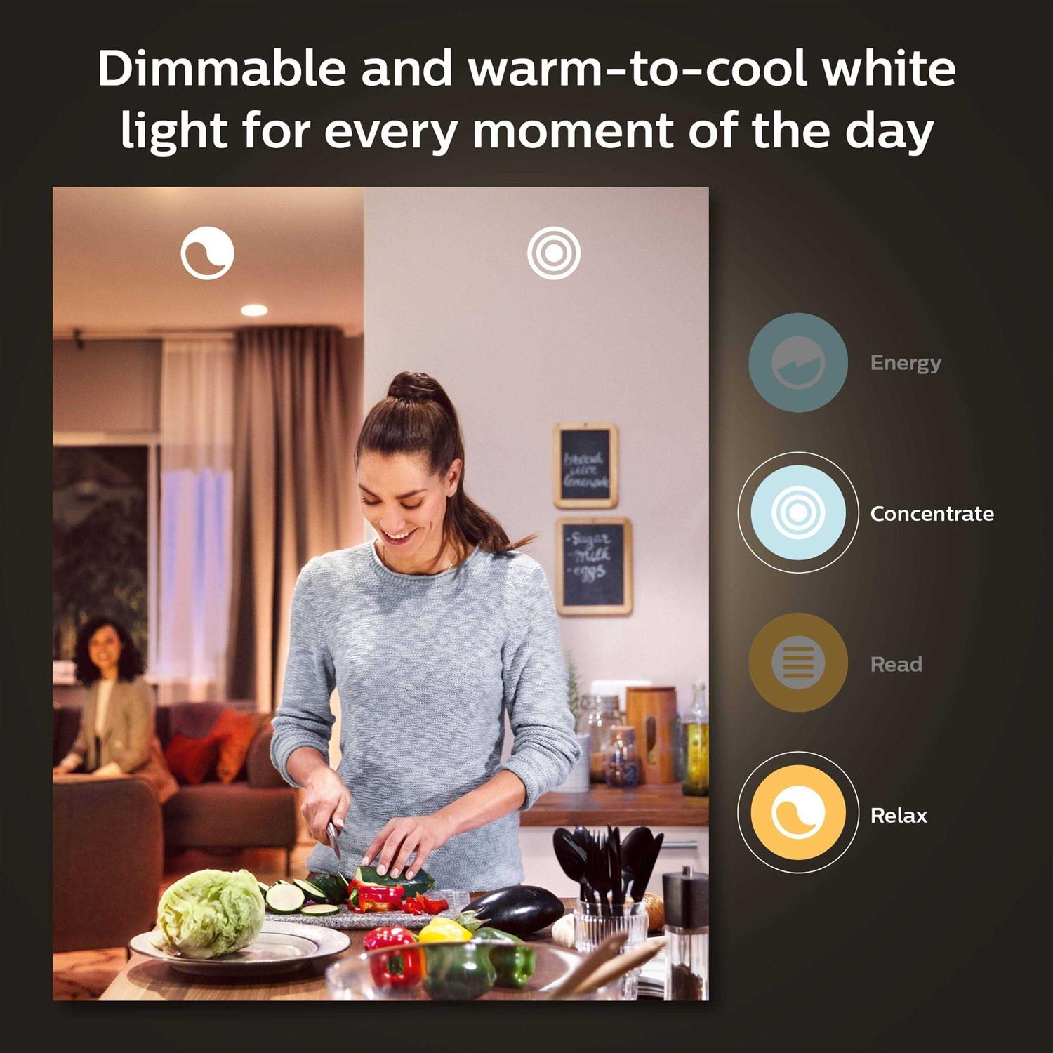 Philips Hue White & Color Ambiance BR30 Bluetooth Smart LED Bulb - Image 4