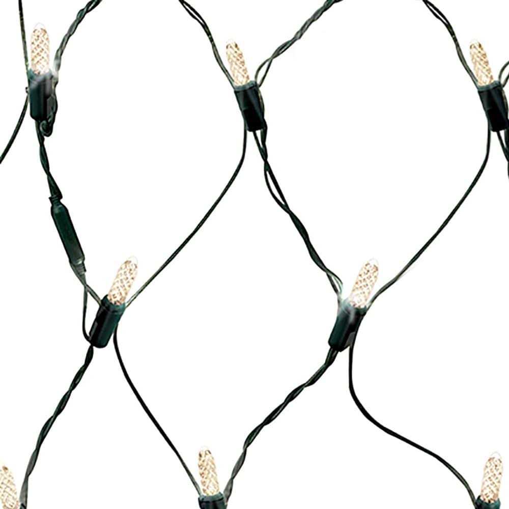 GE StayBright 100 5-ft X 4-ft Sparkling White Christmas Net Lights - Image 4