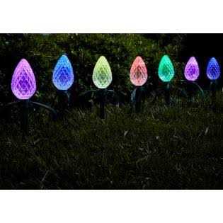 GE Color Effects 8-Marker Color Changing Light Bulb Christmas Pathway Markers 73062LO - Image 3