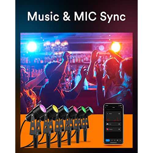 lumary 56ft smart landscape lights waterproof 6 Pack Low Voltage landscape Lighting - Image 3