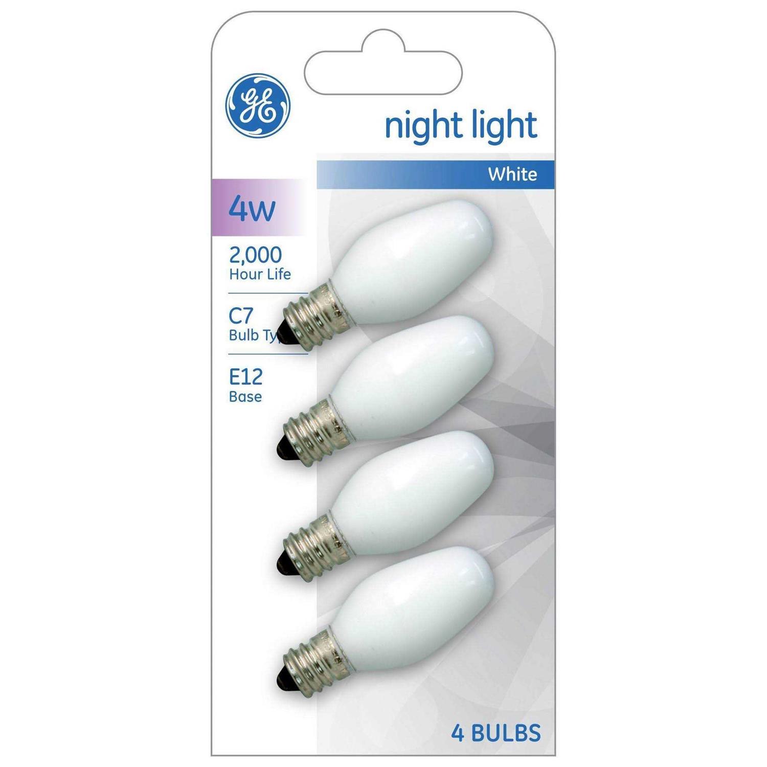 GE Lighting Night Light Bulbs 4 Watt White - Image 4