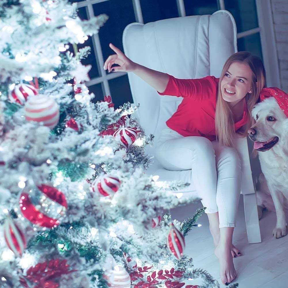 MILEXING Christmas Lights Snowflake String Lights 19.6 ft 40 LED Fairy Lights Battery Operated Waterproof for Xmas Garden Patio Bedroom Party Decor - Image 4