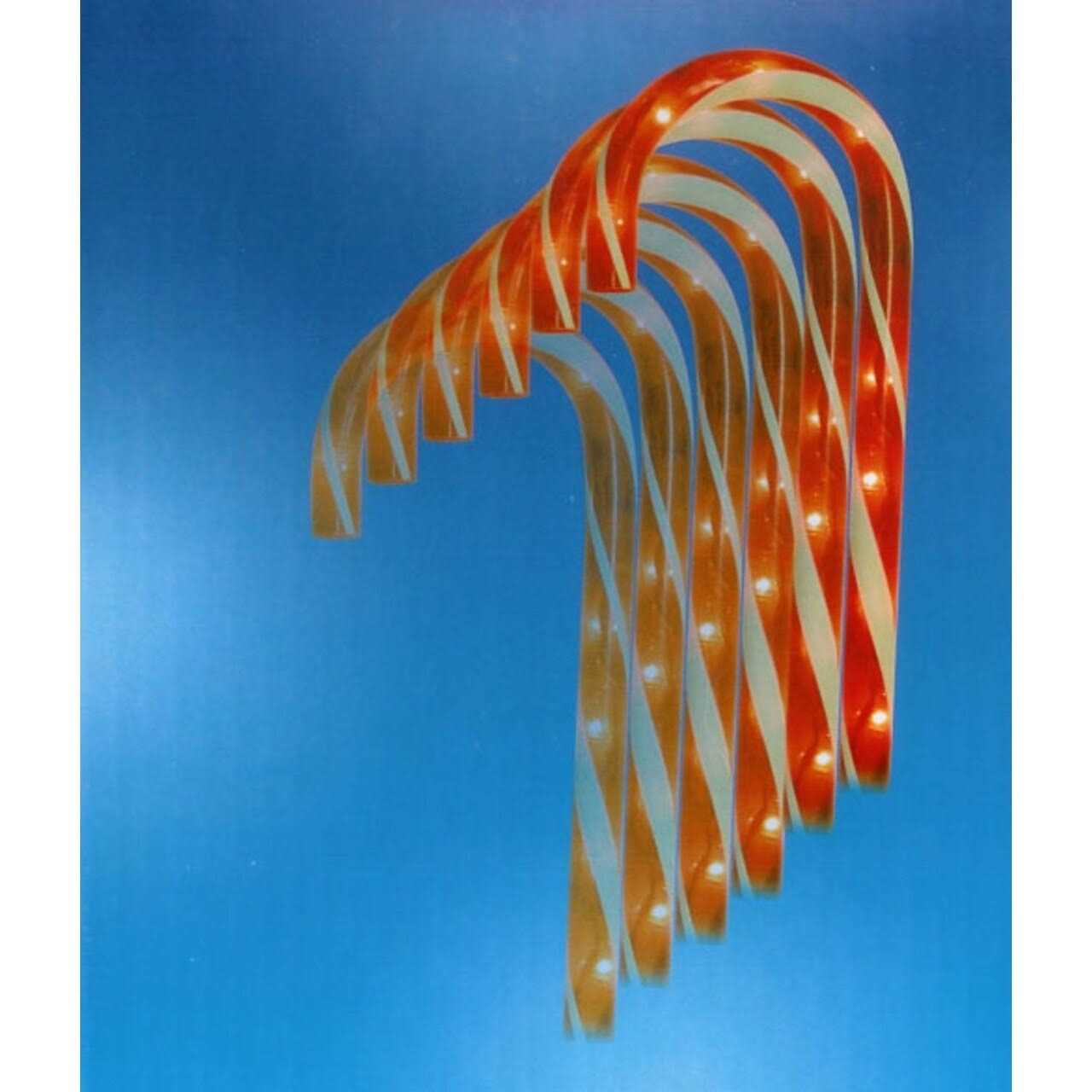 Northlight Set of 6 Lighted Blinking Outdoor Candy Cane Christmas Pathway Markers - Image 4