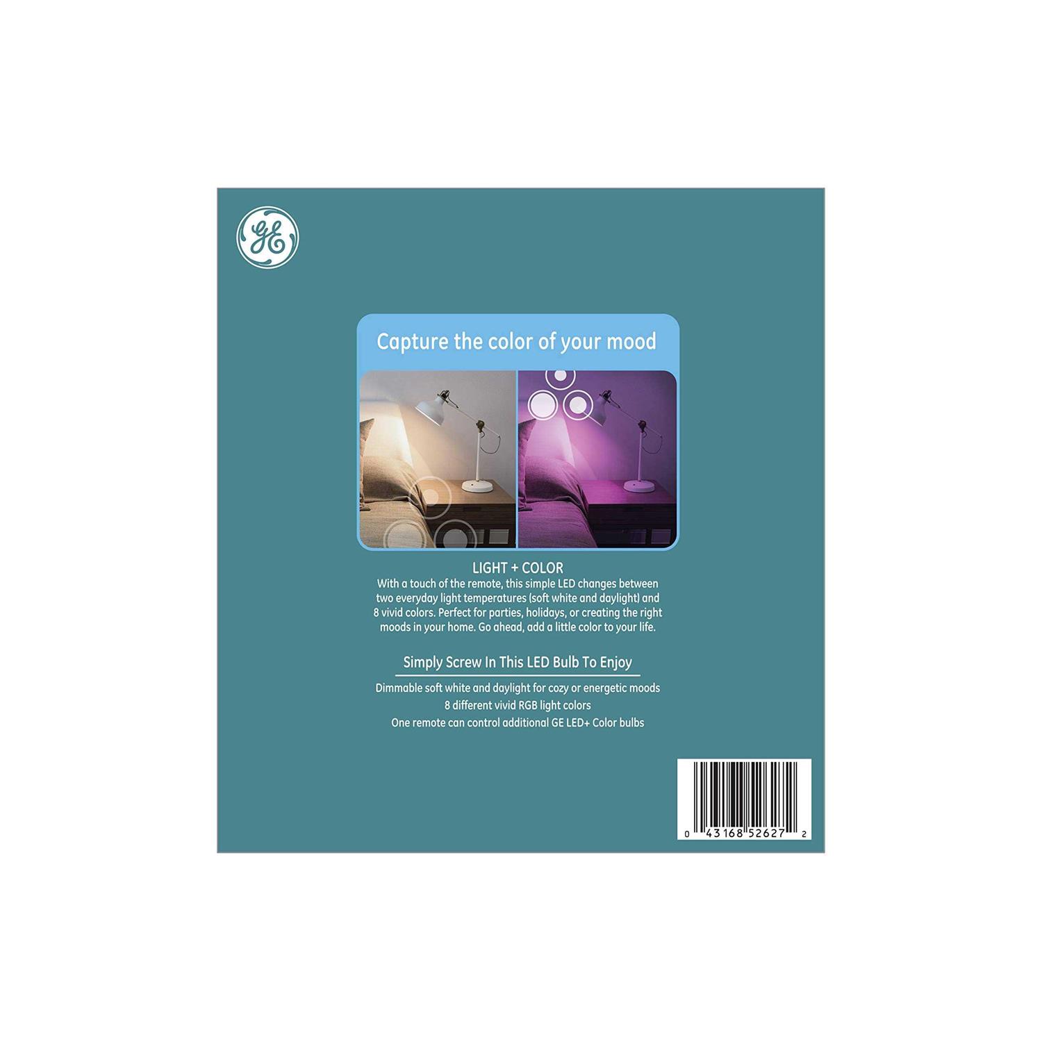 GE 2pk Remote Included LED+ Color Changing Light Bulbs - Image 3