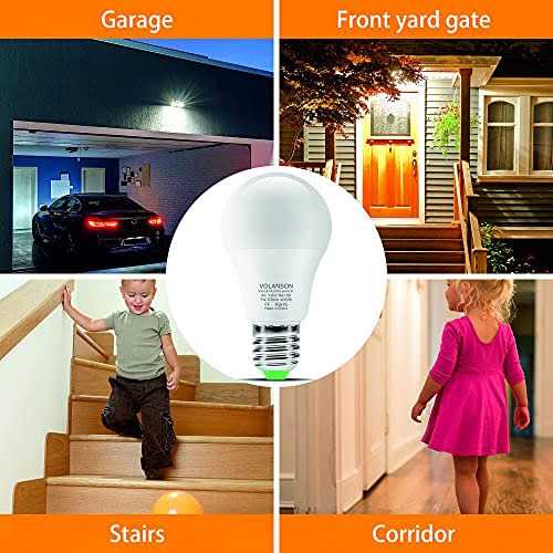 Motion Sensor Light Bulbs with Radar and Light Sensors Dusk to Dawn Motion Activated Led Bulbs for Porch Garage Basement Stairwell - Image 3