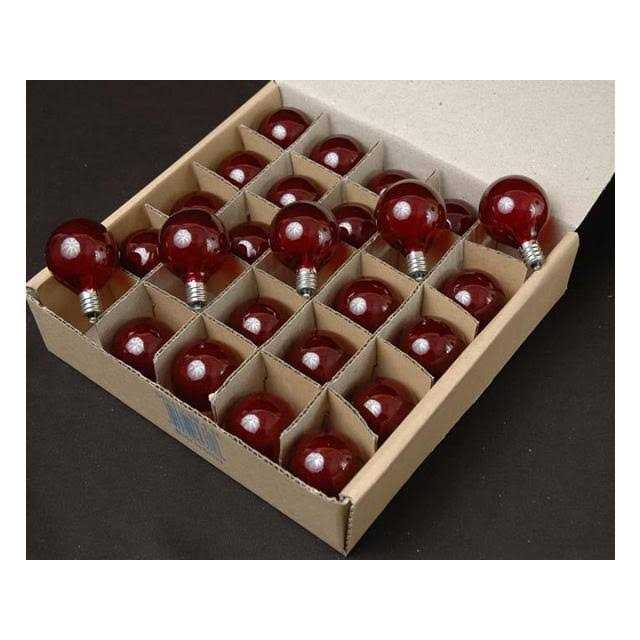 Novelty Lights 25 Pack G40 Outdoor Globe Replacement Bulbs - Image 4