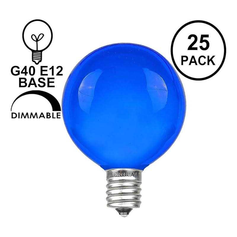 Novelty Lights 25 Pack G40 Outdoor Globe Replacement Bulbs - Image 4