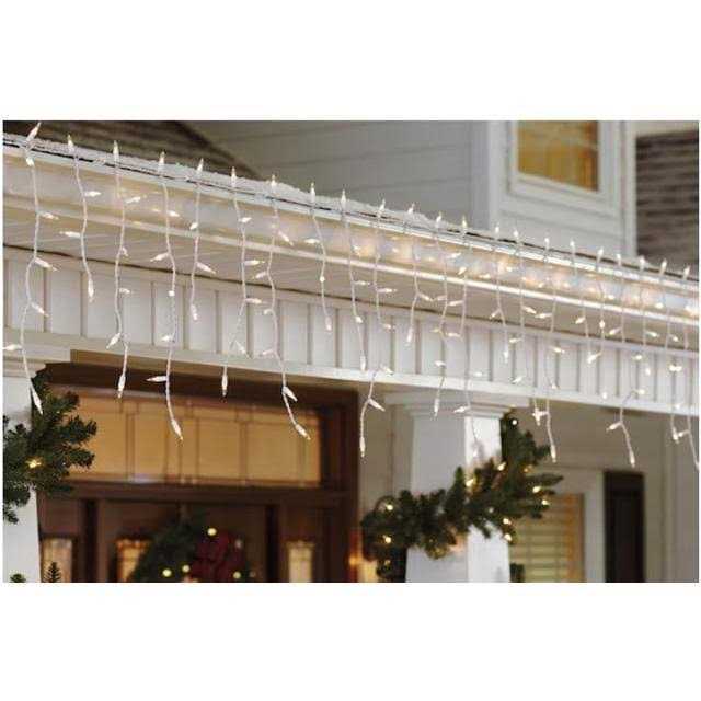 Holiday Living 300-Count Constant White Mini Incandescent Plug-In Christmas Icicle Lights L2300031CU12 - Image 4