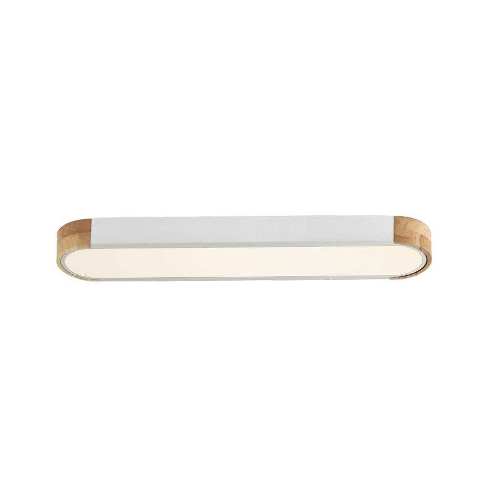 Nouria 1 Light 37.4'' Simple Rectangle LED Flush Mount Orren Ellis Fixture Finish - Image 3