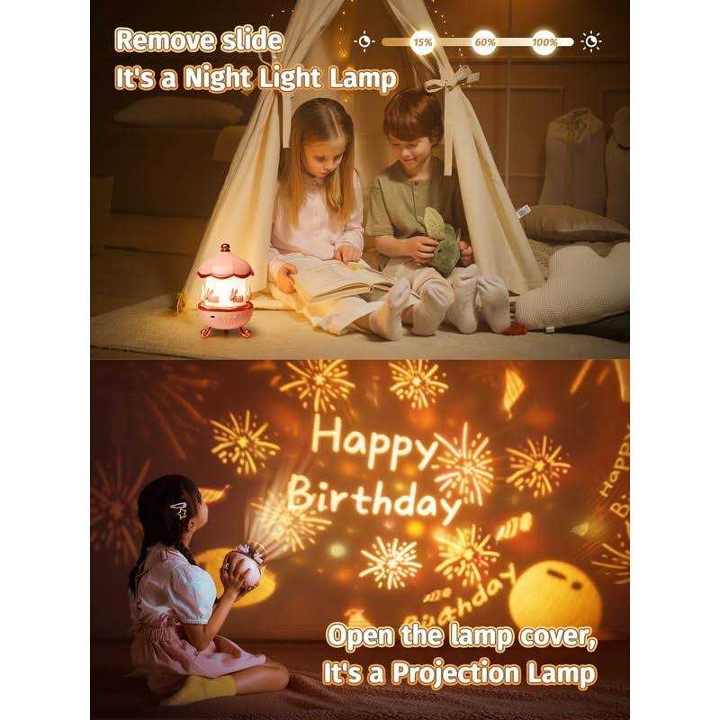 One Fire Night Light for Kids Room Decor 72 Light Modes Sound Machine Baby Night Light Projector - Image 4