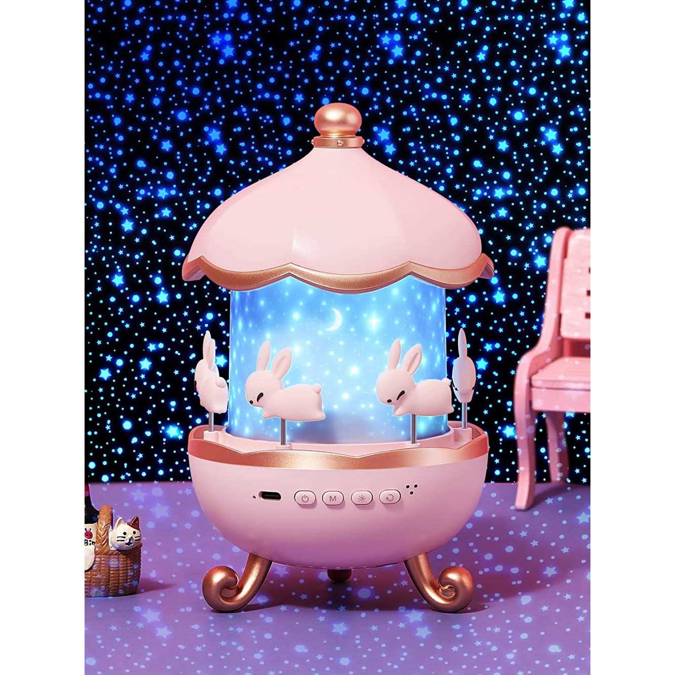 One Fire Night Light for Kids Room Decor 72 Light Modes Sound Machine Baby Night Light Projector - Image 5