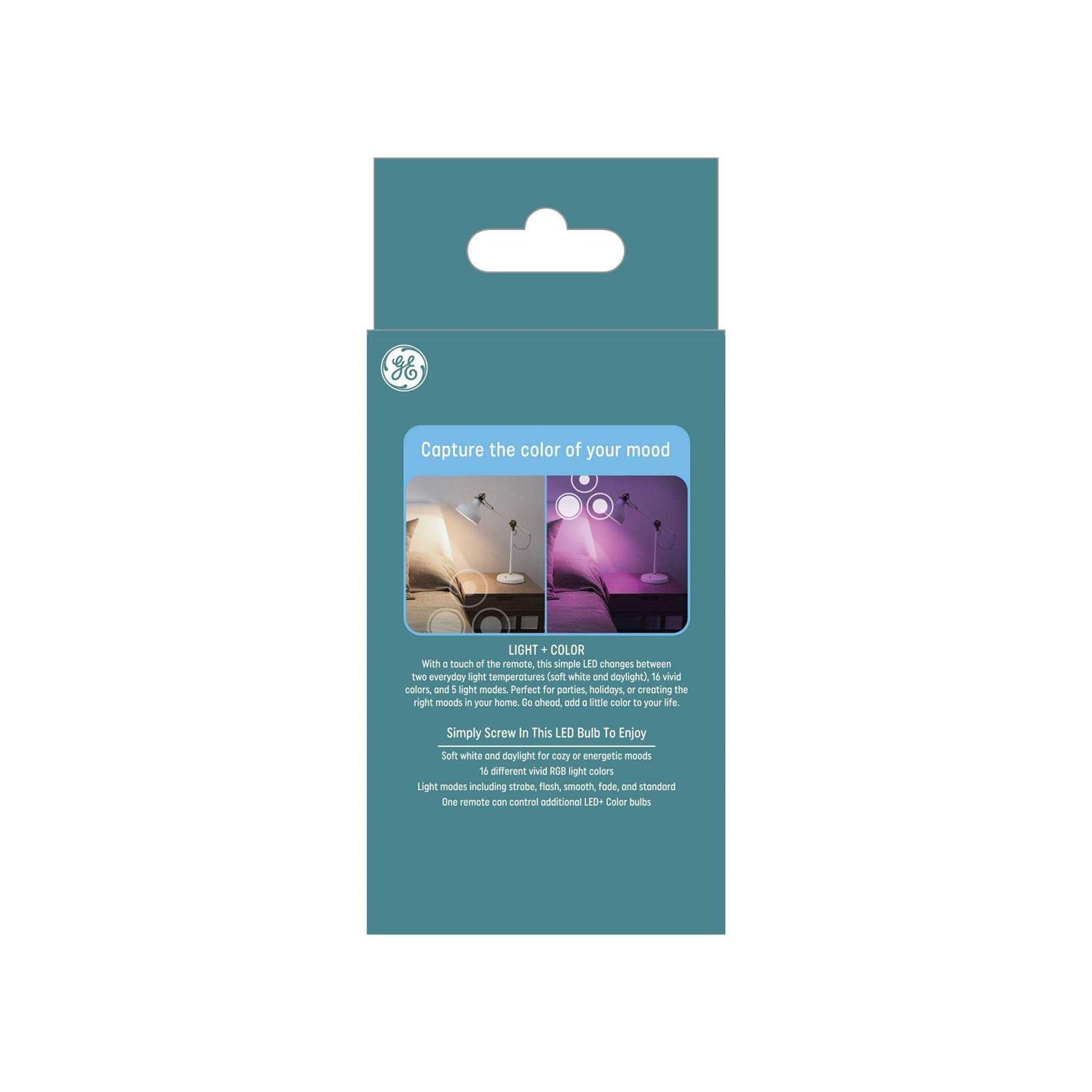 general electric Ge 2pk Remote Included LED Decorative Color Changing Light Bulbs - Image 3