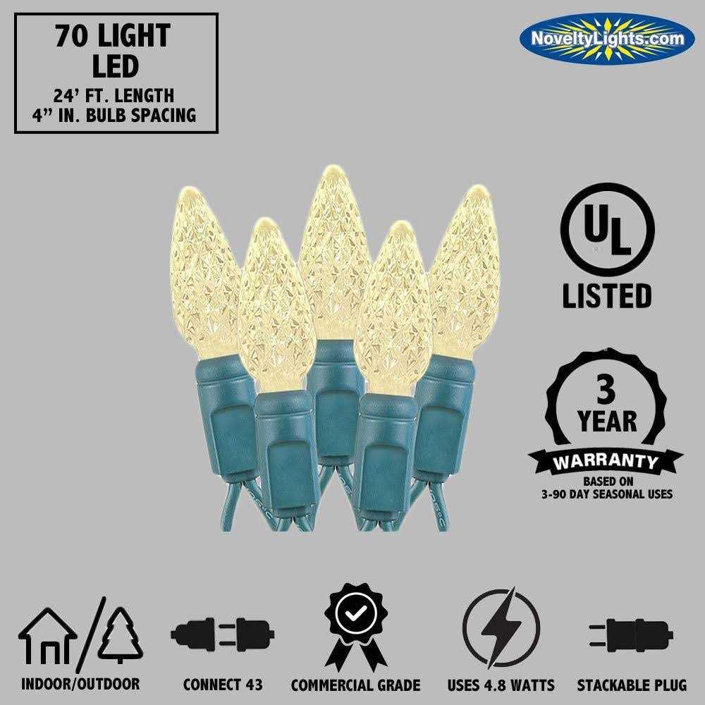 Novelty Lights 70 Light C6 LED Christmas Mini Light Set - Image 3