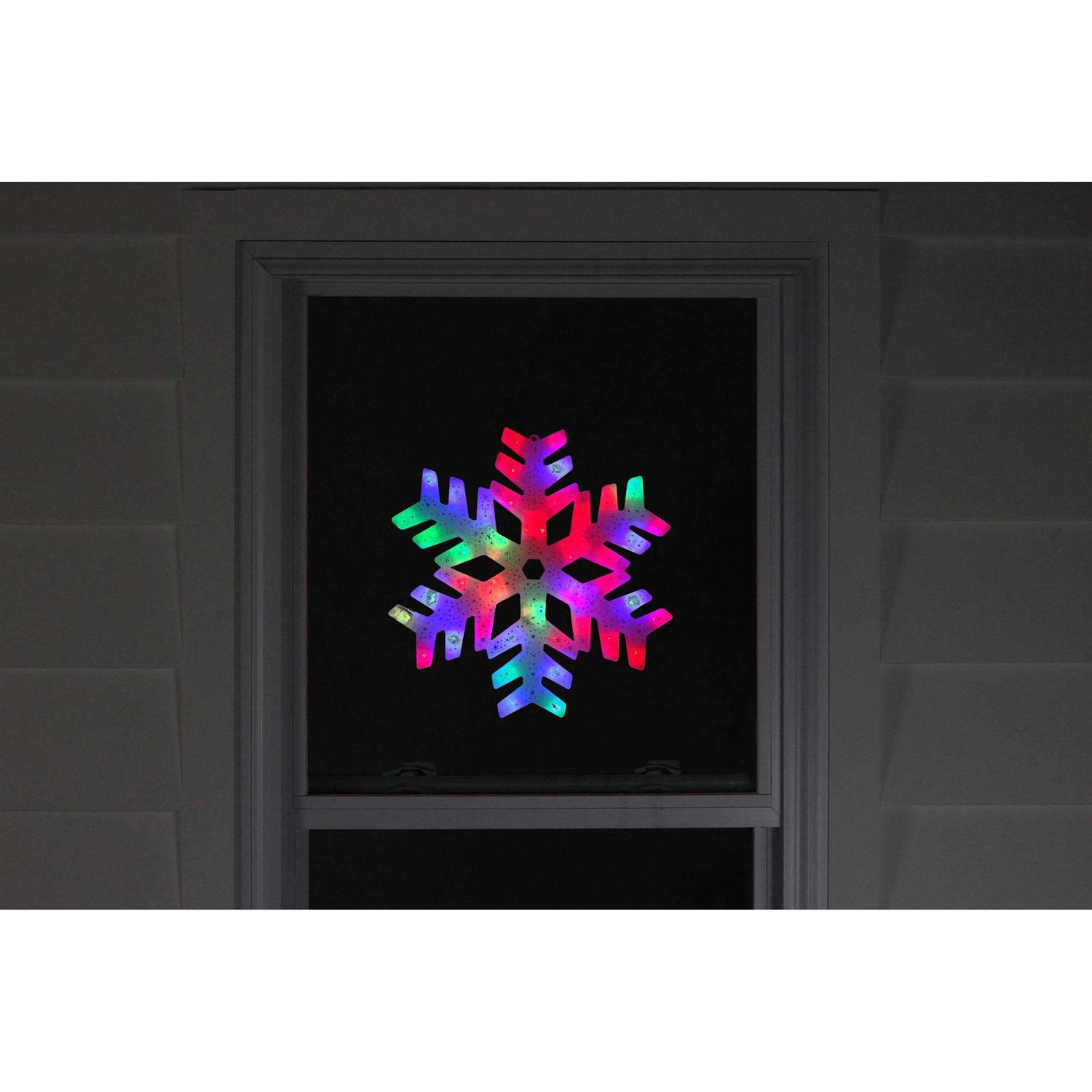 Northlight 15 LED Color Changing Christmas Snowflake Window Silhouette - Image 3