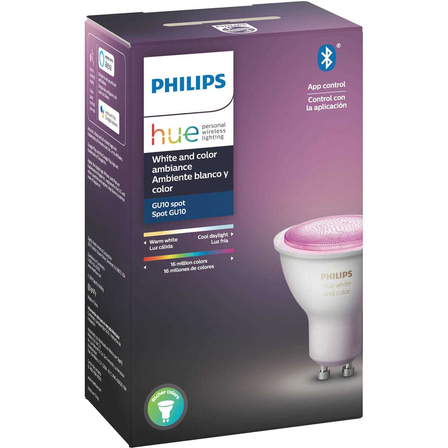 Philips Hue White & Color Ambiance LED Smart GU10 Bulb - Image 4