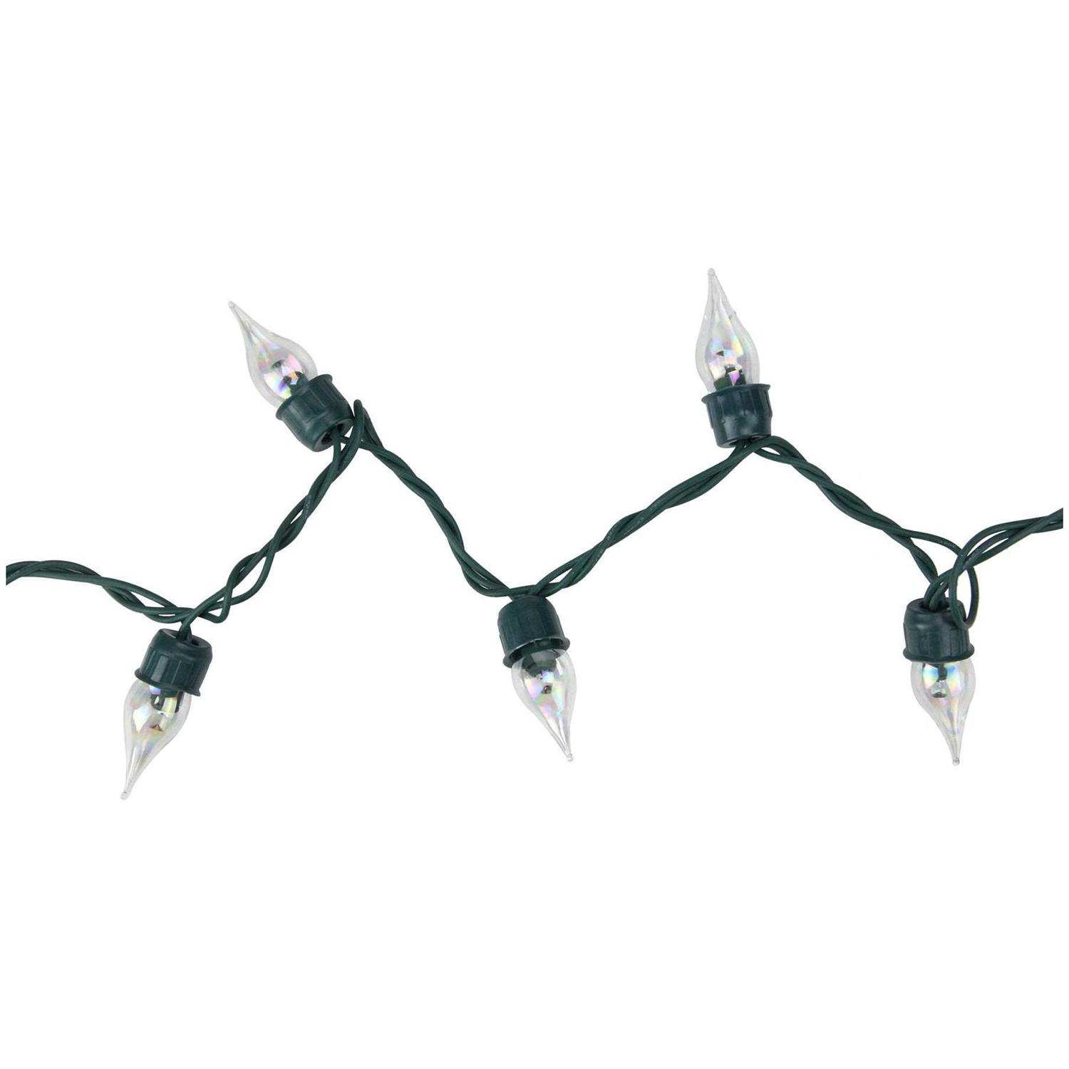 Northlight 50-Count White Twinkle Flame Tip C5 Mini Christmas Light Set - Image 3