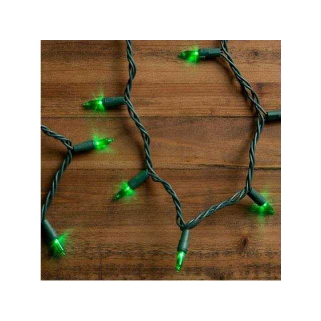 GE StayBright 100-Count 24.7-ft Green LED Plug-In Christmas String Lights 90833LO - Image 3