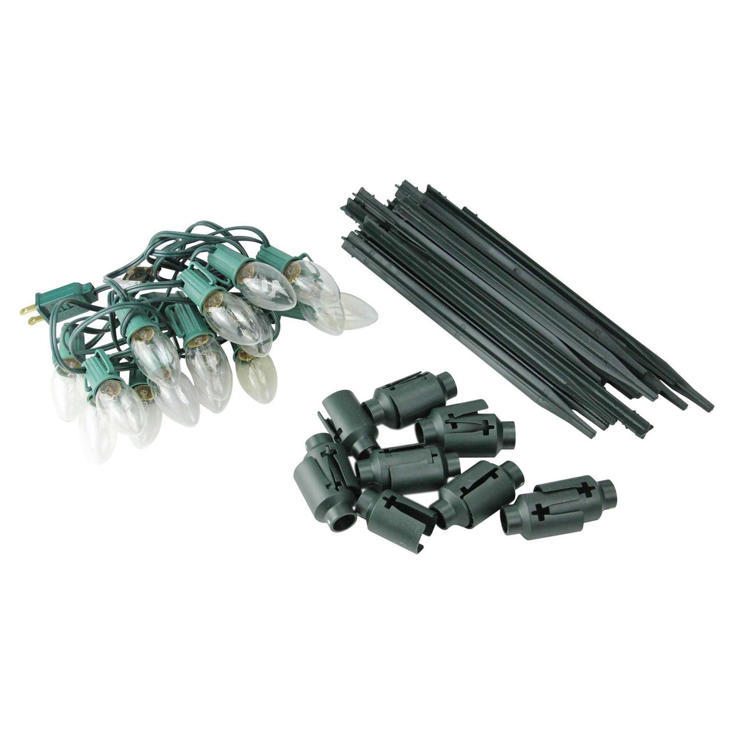 Northlight Set of 15 Clear Lighted C9 Christmas Pathway - Image 3