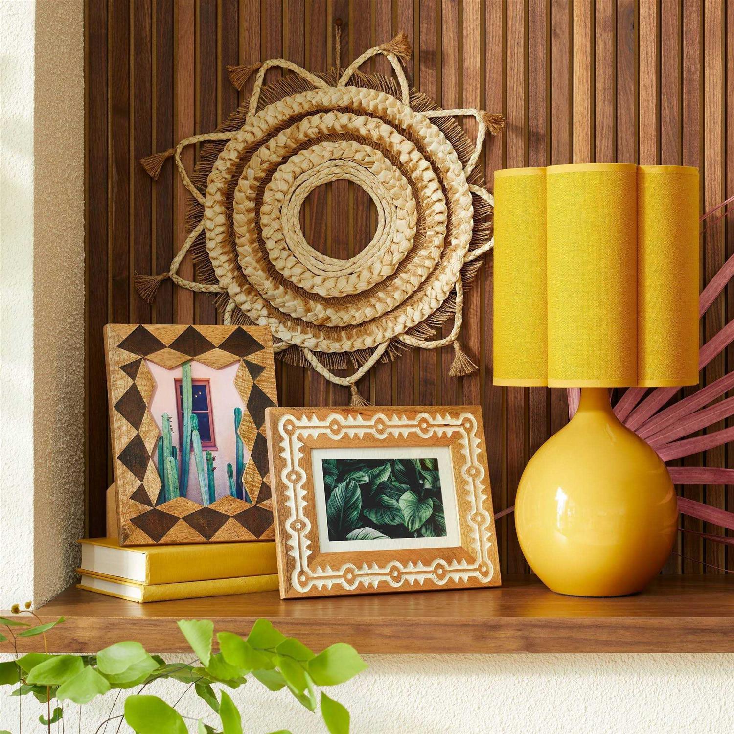 Opalhouse designed with Jungalow Ceramic Table Lamp with Elongated Shade Yellow - Image 4