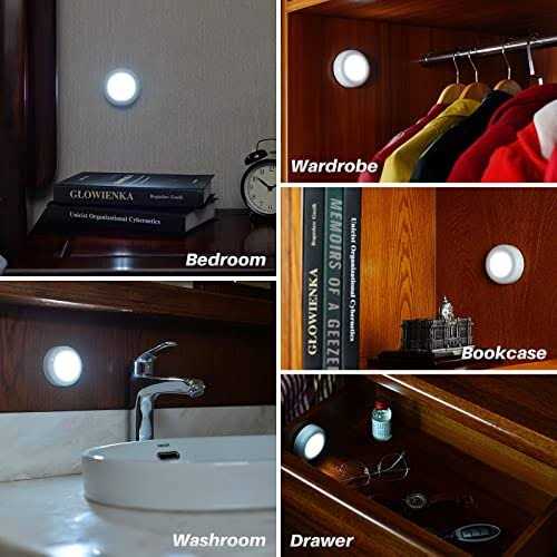 Motion Sensor Lights Indoor Star-spangled High CRI Stick on Stair Puck Lights Battery Operated - Image 4