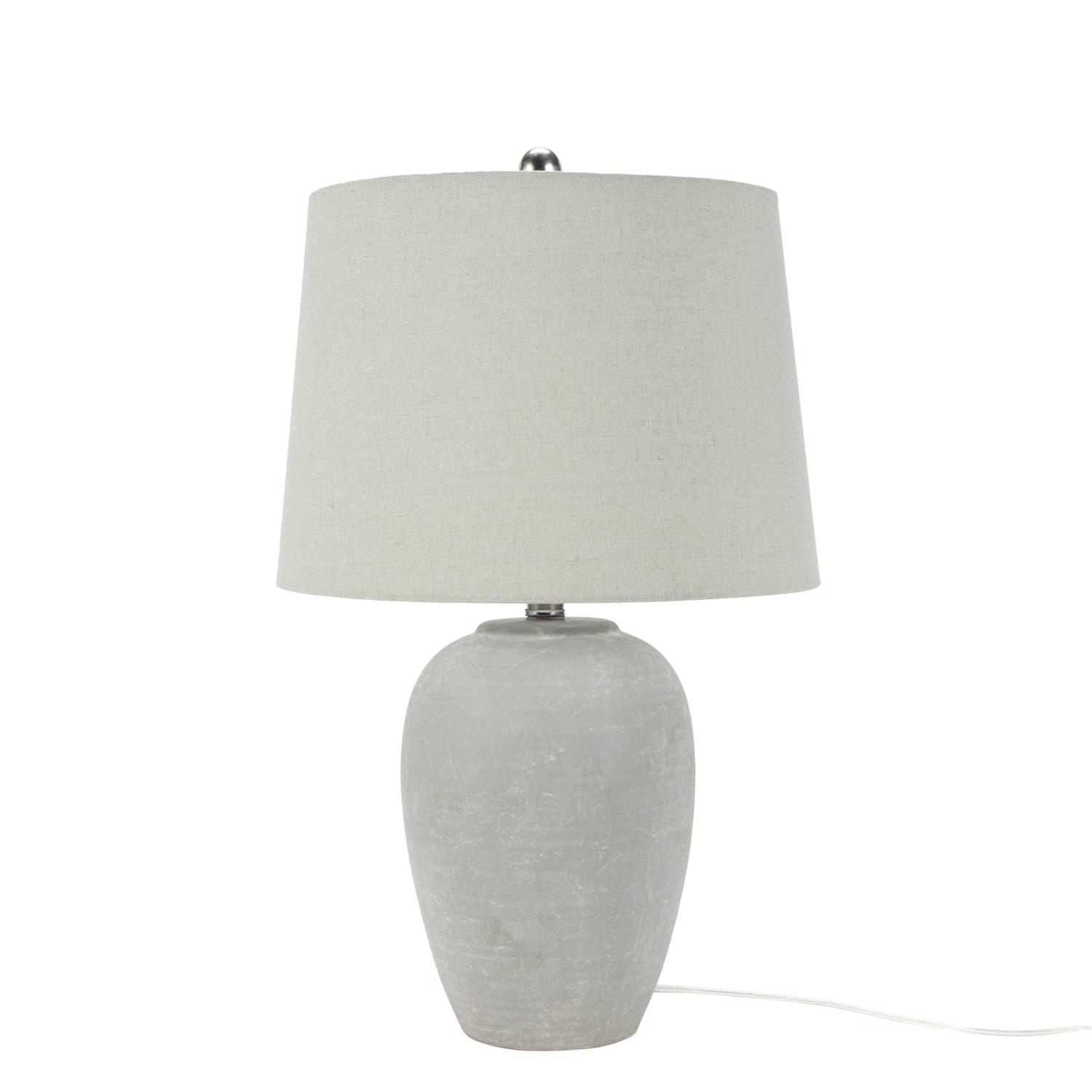 Nourison 23 Ceramic Pot Table Lamp for Bedroom - Image 3