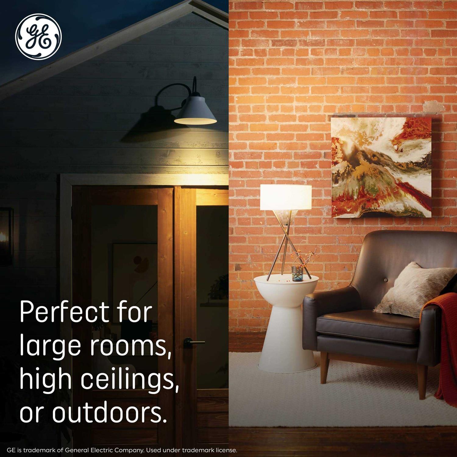 GE Ultra Bright LED Light Bulbs 100 Watt A15 Ceiling Fan Bulbs - Image 5