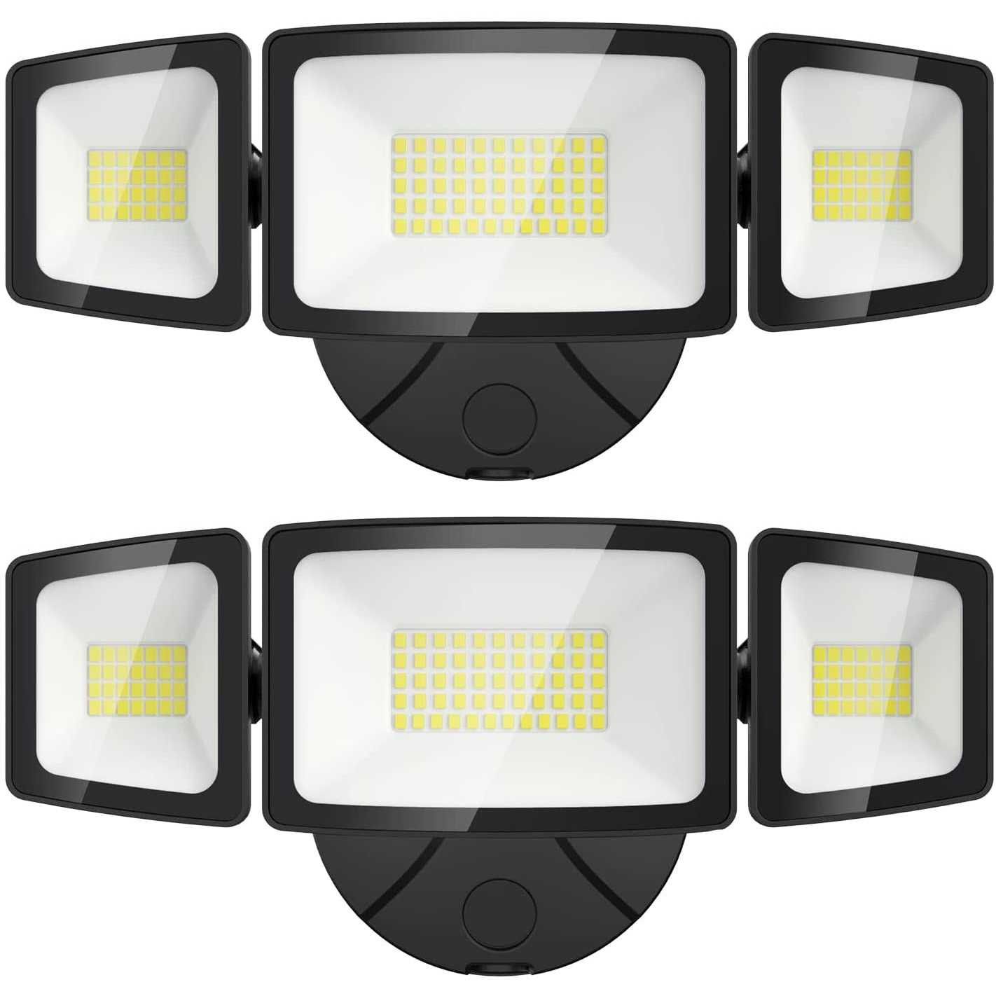 Olafus 55W Exterior Flood Lights Fixture Outdoor 2 Pack LED Security Lights 5500LM - Image 3